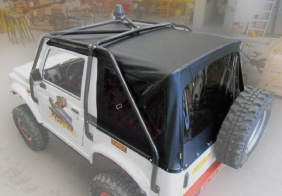 Capota de Lona Preta “Janelas Escuras” Raptor 4×4 Samurai